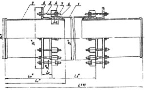 Двухсторонний сальниковый компенсатор - чертеж!