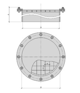 Рабочий чертеж - взрывной предохранительный клапан