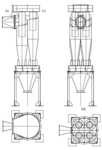 Циклон У21-ББЦ - чертеж
