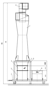 Циклон РИСИ рабочий чертеж