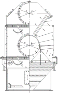 Пылеуловитель ПВМЗИК - чертеж общего вида