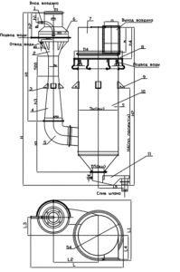 Пылеуловитель КМП - чертеж