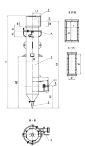 Циклон ЦВП серия 5.904-36 - рабочий чертеж