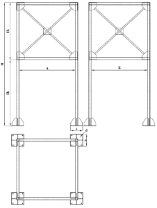 Производим неразобрные постаменты циклонов - купить! Неразборный постамент для пылеуловителя
