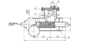 Чертеж - грязевик ГГ ТС-565 горизонтальный Грязевик ТС 565 - сборочный чертеж