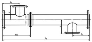 Водоводяной подогреватель ПВ с компенсатором Подогреватель ПВ1К - исполнение 2