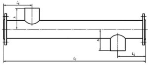 Водоводяной подогреватель ПВ с патрубками под приварку Подогреватель ПВ2 - исполнение 4