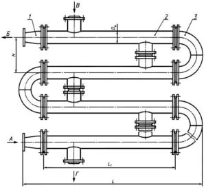 Изображение - схема подогревателя ПВ из 4-х блок-секций Схема соединения секций подогревателя ПВ