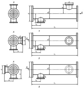 Изображение - подогреватель водоводяной конструктивные исполнения Подогреватели ГОСТ 27590-2005 - Типы исполнений